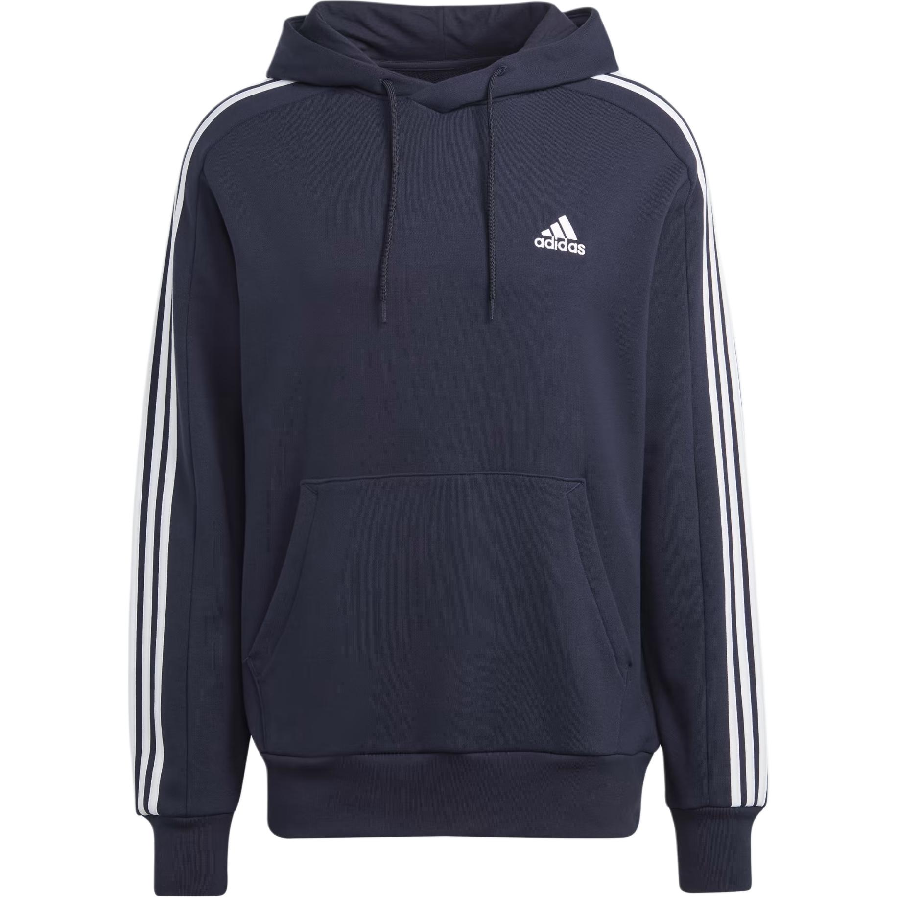 adidas Essential Classic 3-Stripes Long Sleeve Sweatshirt Men Ink Blue IC0436