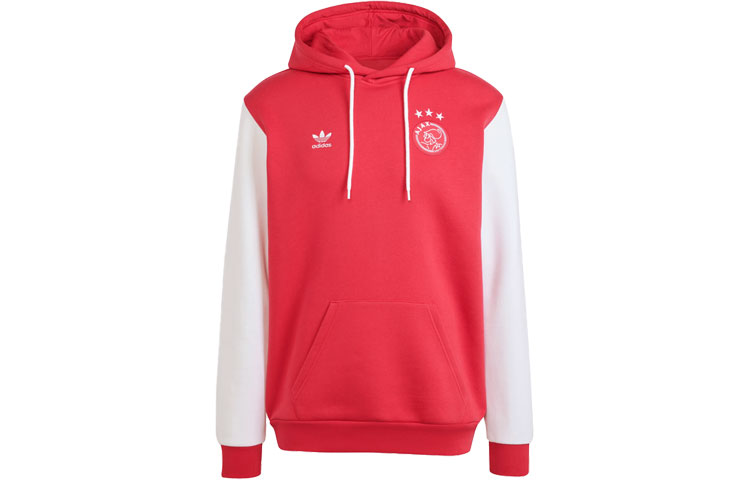 adidas Essential Colorblock Logo Hoodie Red Sweatshirt IL6042