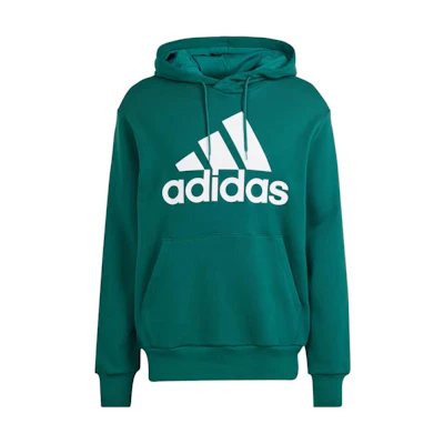adidas Essential French Terry Big Logo Hoodie - Collegiate Green IS1354
