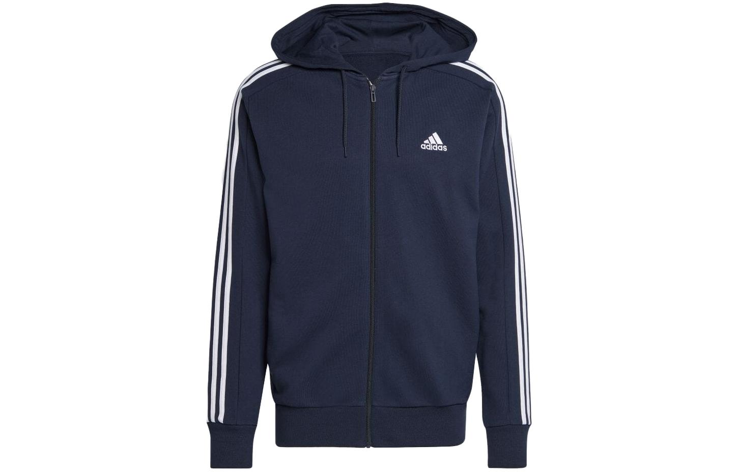 adidas Essential Logo Zip Hoodie Jacket Japan Edition Blue - IC0434-JAPAN