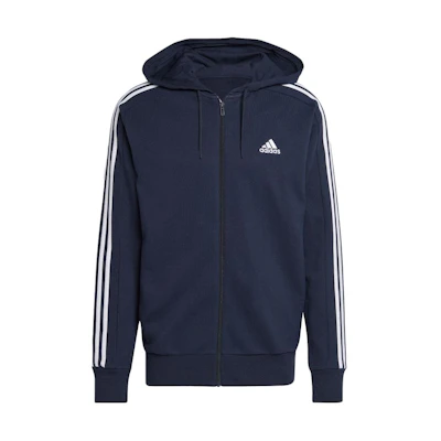 adidas Essential Logo Zip Hoodie Jacket Japan Edition Blue - IC0434-JAPAN