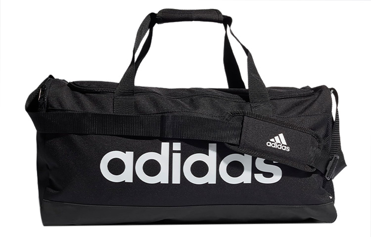 adidas Essential Medium Duffel Bag Black Unisex Gym Travel Shoulder Tote GN2038