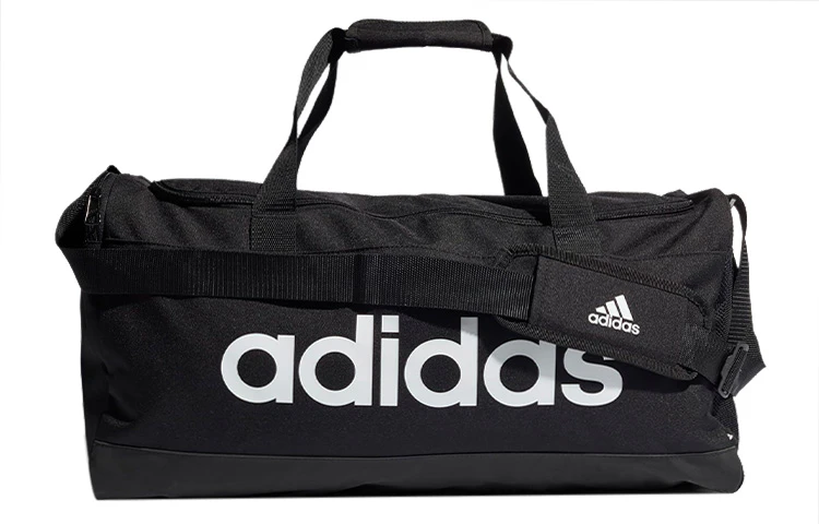 adidas-essential-medium-duffel-bag-black-unisex-gym-travel-shoulder-tote-gn-2038