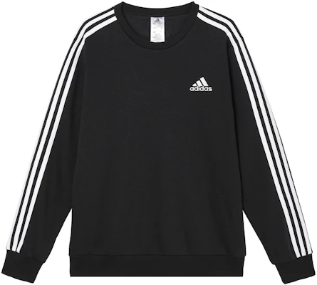 adidas Essential Striped Pullover Sweatshirt Hitam GK9106 Buy adidas Essential Striped Pullover Sweatshirt Hitam GK9106