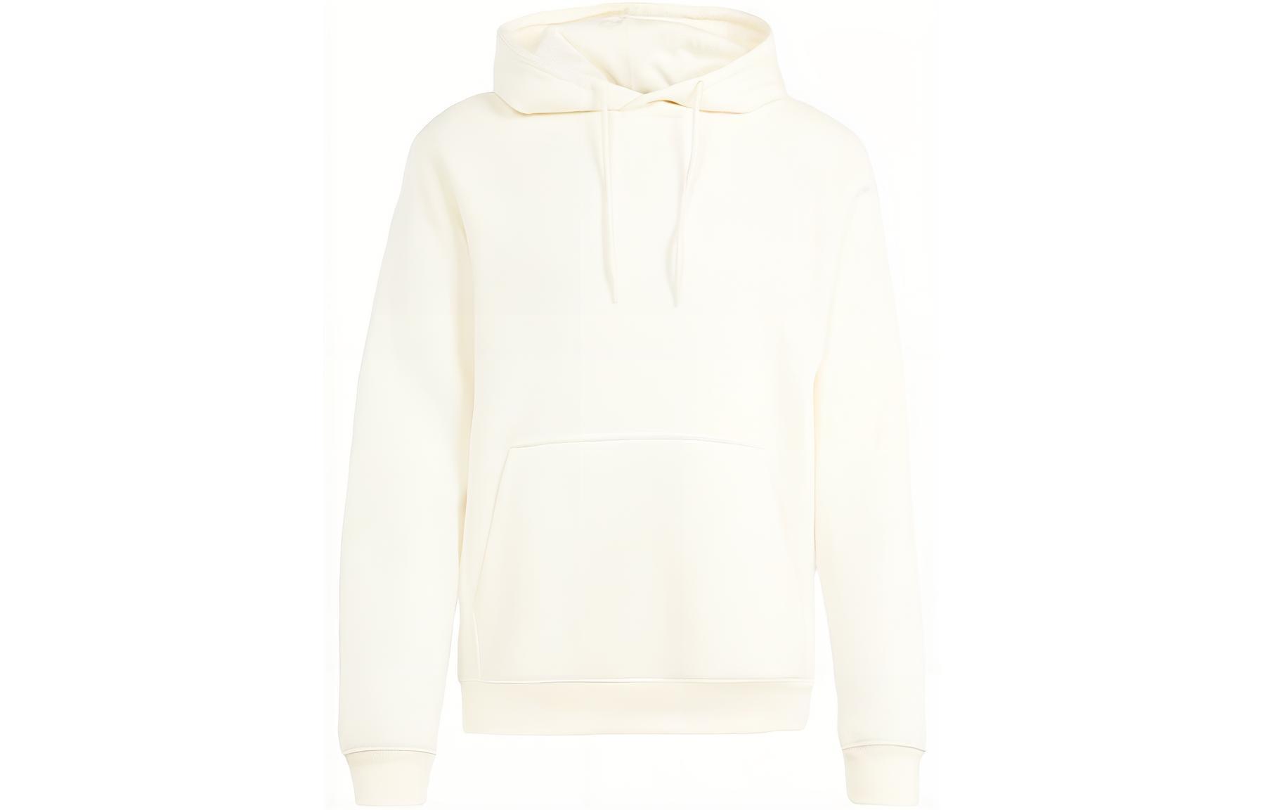 adidas Essential Trefoil Ivory Hoodie Loose Fit Long Sleeve Essentials IR7790