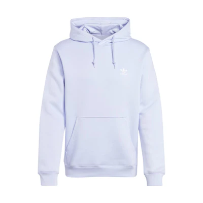 adidas Essential Trefoil Logo Hoodie Violet Fleece Pullover IR7788