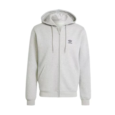 adidas Essential Trefoil Soft Comfort Zip Hoodie Grey - Long Sleeve IY7354