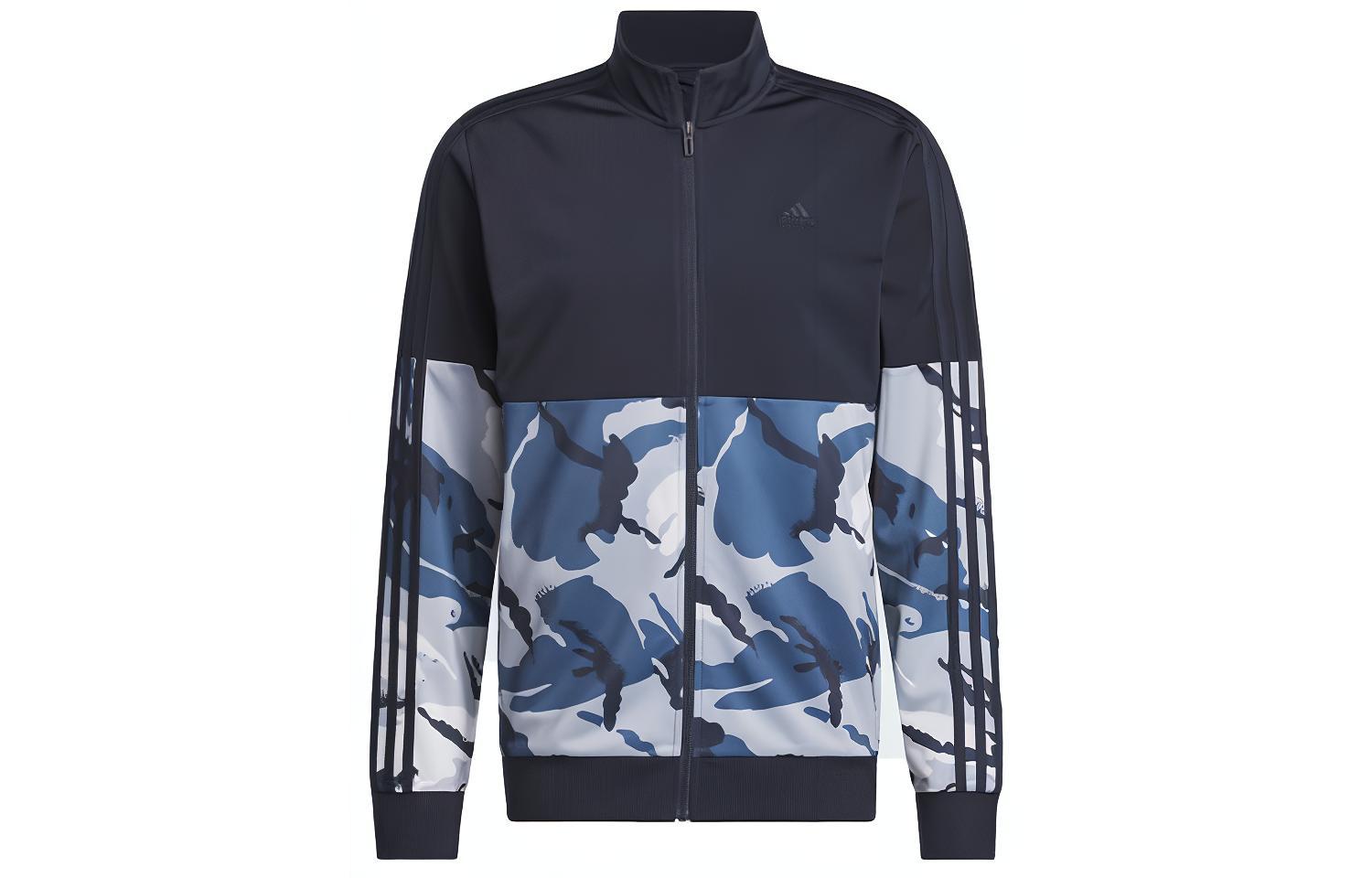 adidas Essential Two-Tone Camo Track Jacket - Unisex, Legend Ink Color IT0559