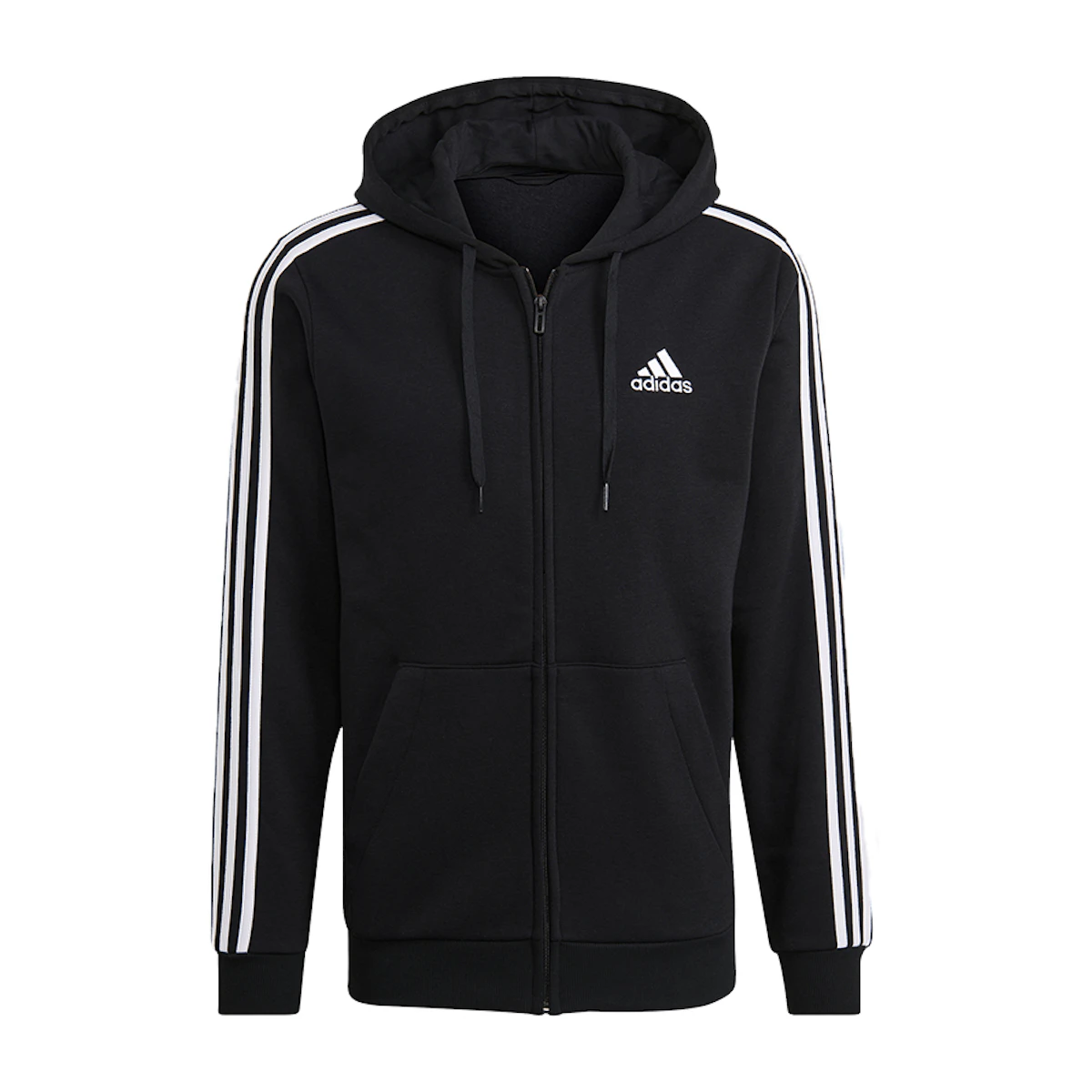Is6995 Buy adidas Essentials 3-Stripes Full-Zip Hoodie Jacket - Black GK9051 ...