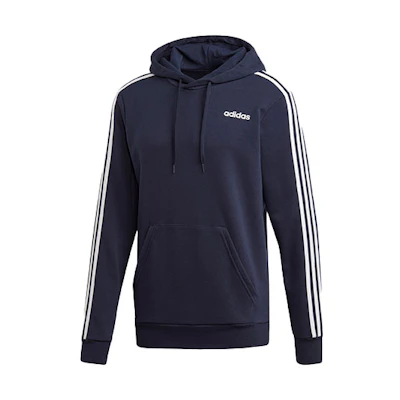 adidas Essentials 3-Stripes Letter Print Loose Hoodie Blue () DU0499