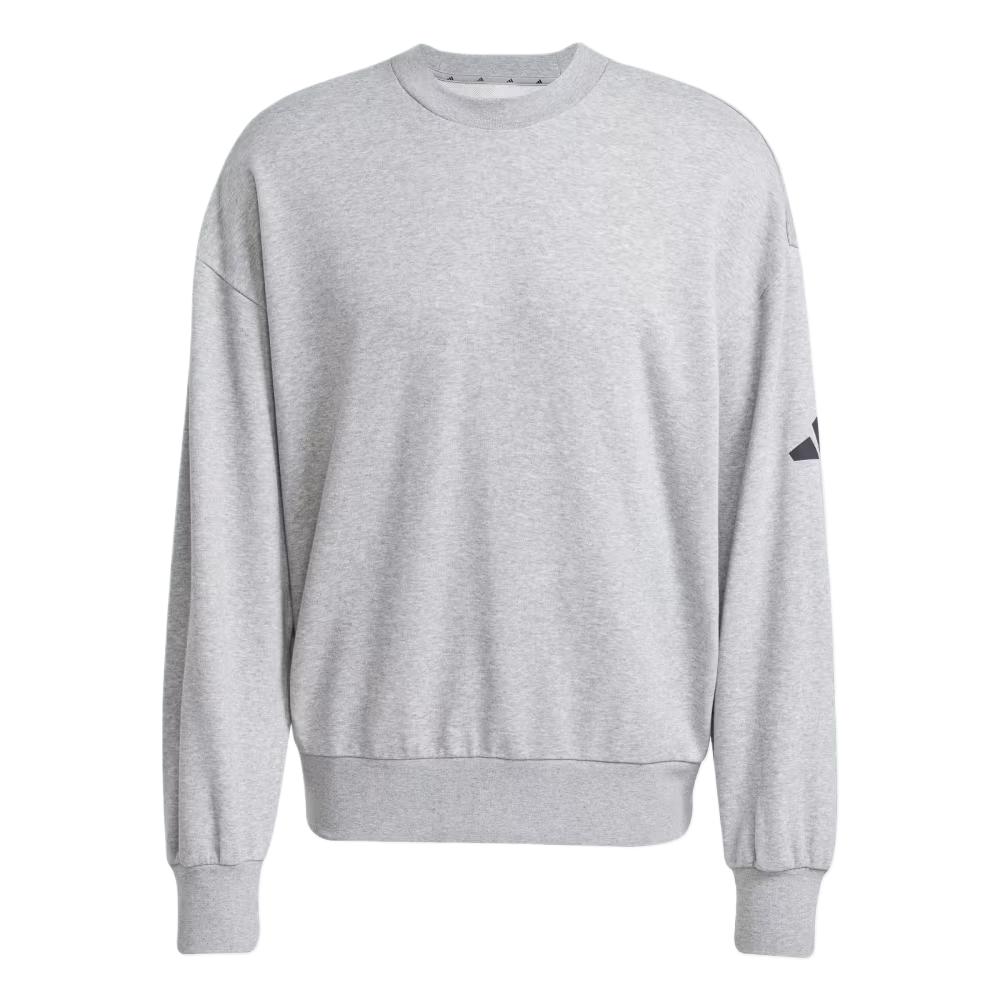 adidas ESSENTIALS 3-Stripes Sweatshirt Grey/Black - Comfy & Warm Fit JF3578