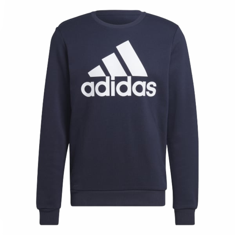 adidas Essentials Big Logo Sweatshirt Ink Blue Crewneck Long Sleeve HL2298