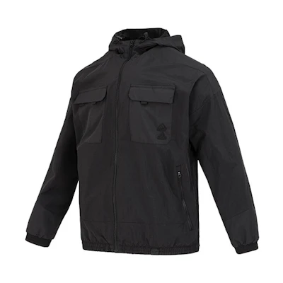 adidas Essentials Black Hooded Multi-Pocket Outdoor Jacket IA6959