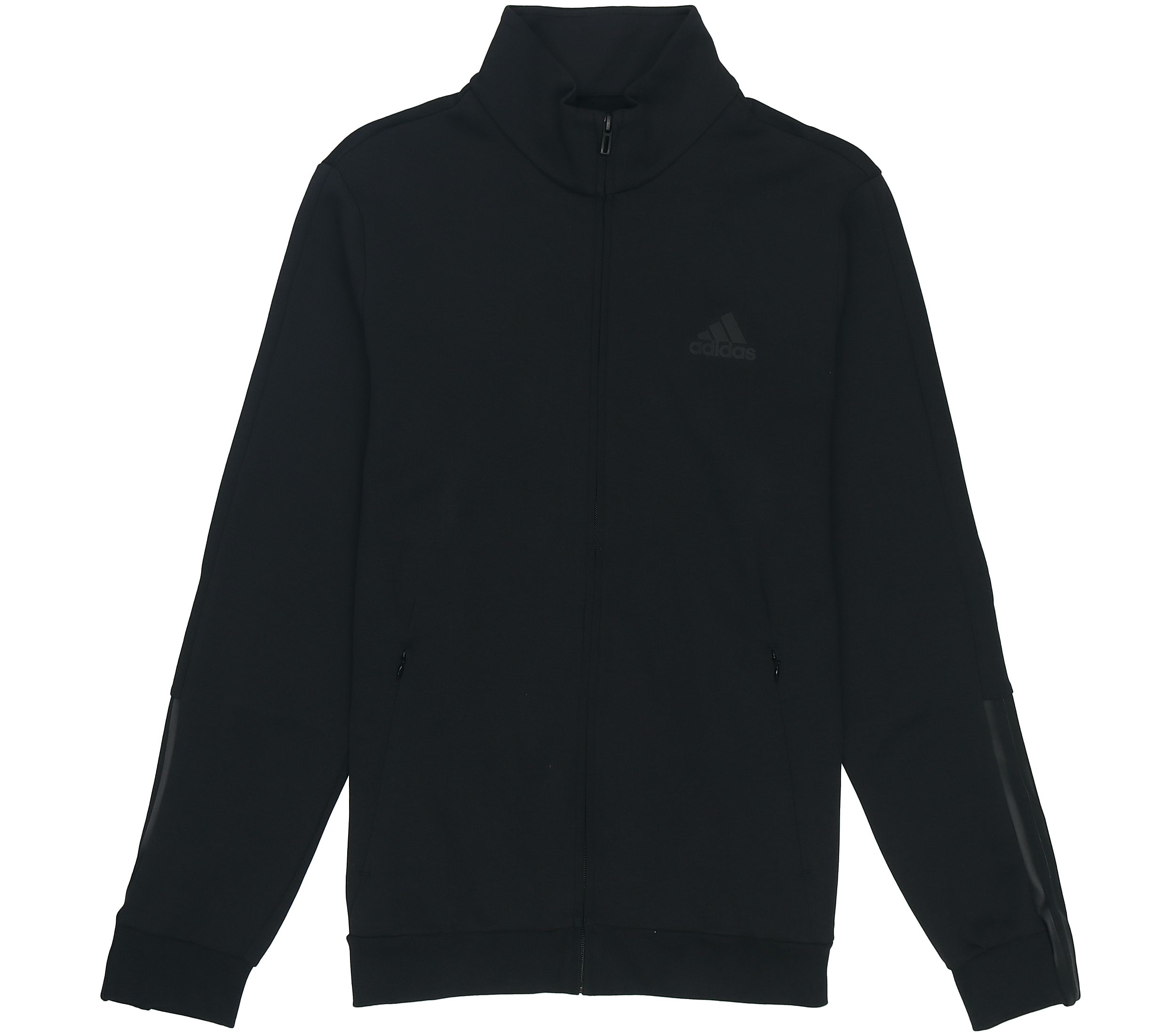 adidas Essentials Black Logo Casual Sports Jacket H12217