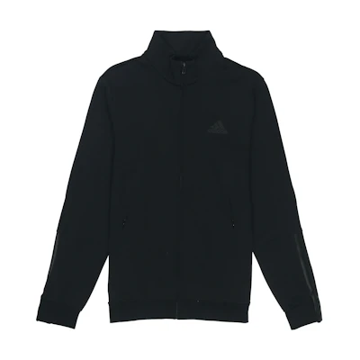 adidas Essentials Black Logo Casual Sports Jacket H12217