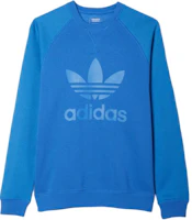 adidas Essentials Blue Crewneck Pullover with Logo Print AB7594 adidas Essentials Blue Crewneck Pullover with Logo Print AB7594