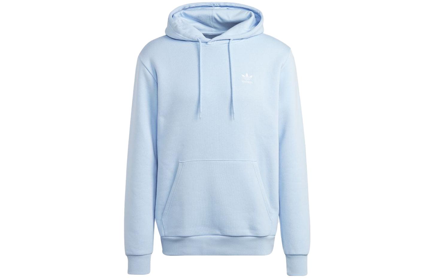 adidas ESSENTIALS Blue Sweatshirt with Embroidered Logo IA4889