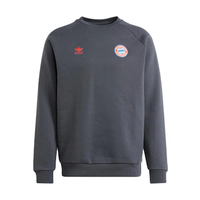adidas Essentials FC Bayern Trefoil Crew Sweatshirt Dark Gray IL1036