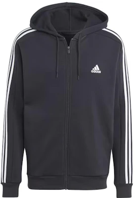 adidas Essentials Fleece 3-Stripes Full-Zip Hoodie Black Lavage Design IB4029 Buy adidas Essentials Fleece 3-Stripes Full-Zip Hoodie Black Lavage Design IB4029