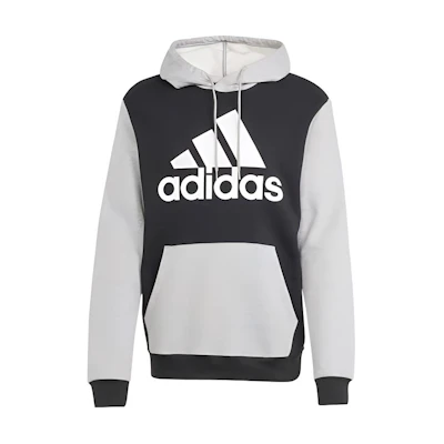 adidas Essentials Fleece Big Logo Hoodie Black/Grey IN0628