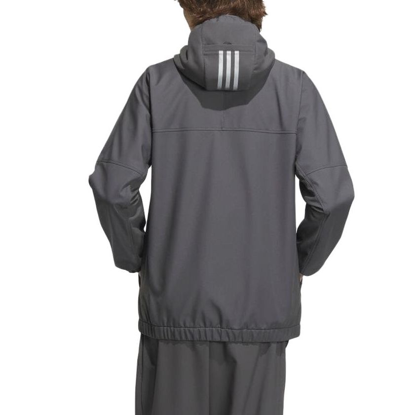 adidas Essentials Full-Zip Hoodie Jacket Grey IK7354 圖 4