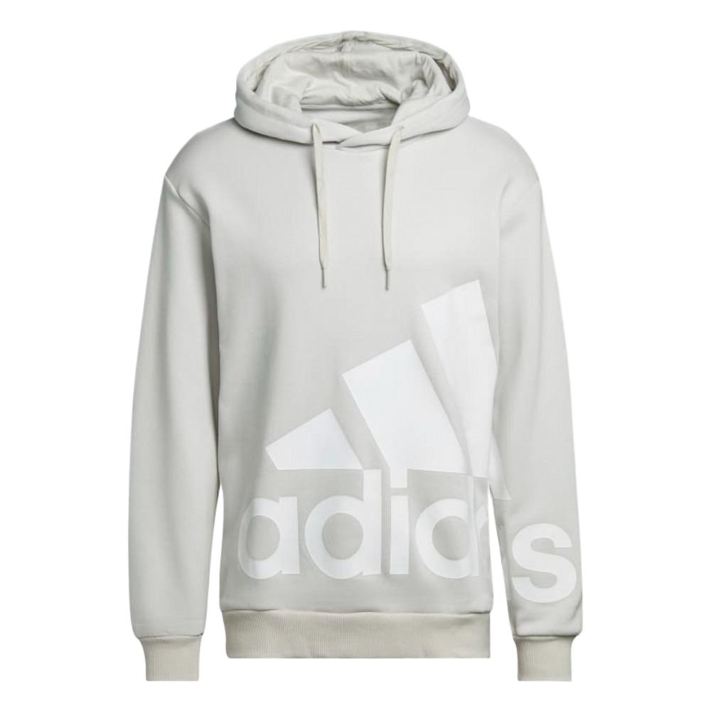 adidas Essentials Gray Hoodie with Logo and Graphic Print HL6928