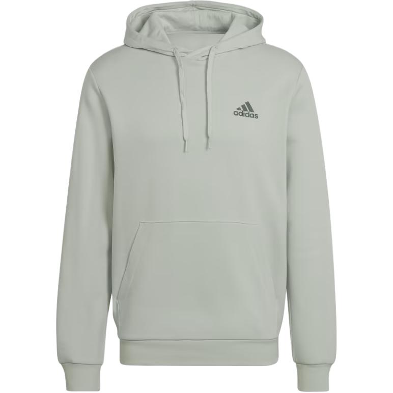 adidas Essentials Letter Logo Hoodie Pullover Long Sleeve - Linen Green HL2275