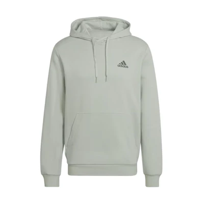 adidas Essentials Letter Logo Hoodie Pullover Long Sleeve - Linen Green HL2275