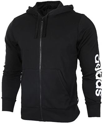 Chaqueta con Capucha adidas Essentials Linear Full-Zip Negra Casual S98796 Order Chaqueta con Capucha adidas Essentials Linear Full-Zip Negra Casual S98796