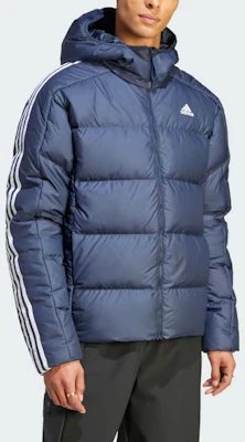 adidas Essentials Jaket Down Hoodie Tahan Air Biru Tinta. IK3213 Lookbook adidas Essentials Jaket Down Hoodie Tahan Air Biru Tinta. IK3213