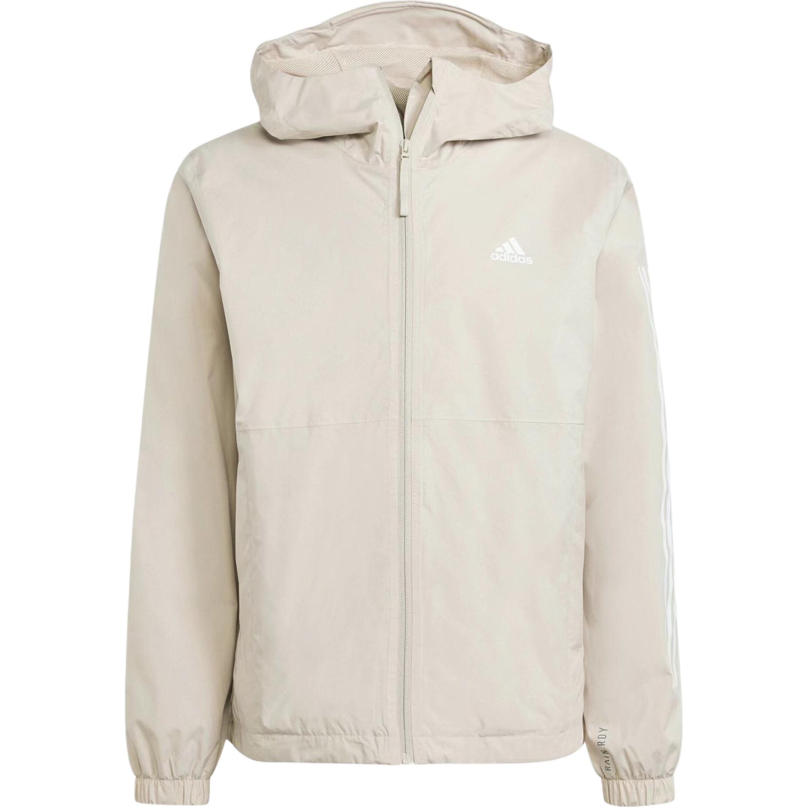 adidas ESSENTIALS RAINRDY Waterproof Hooded Jacket Off-White IX8893