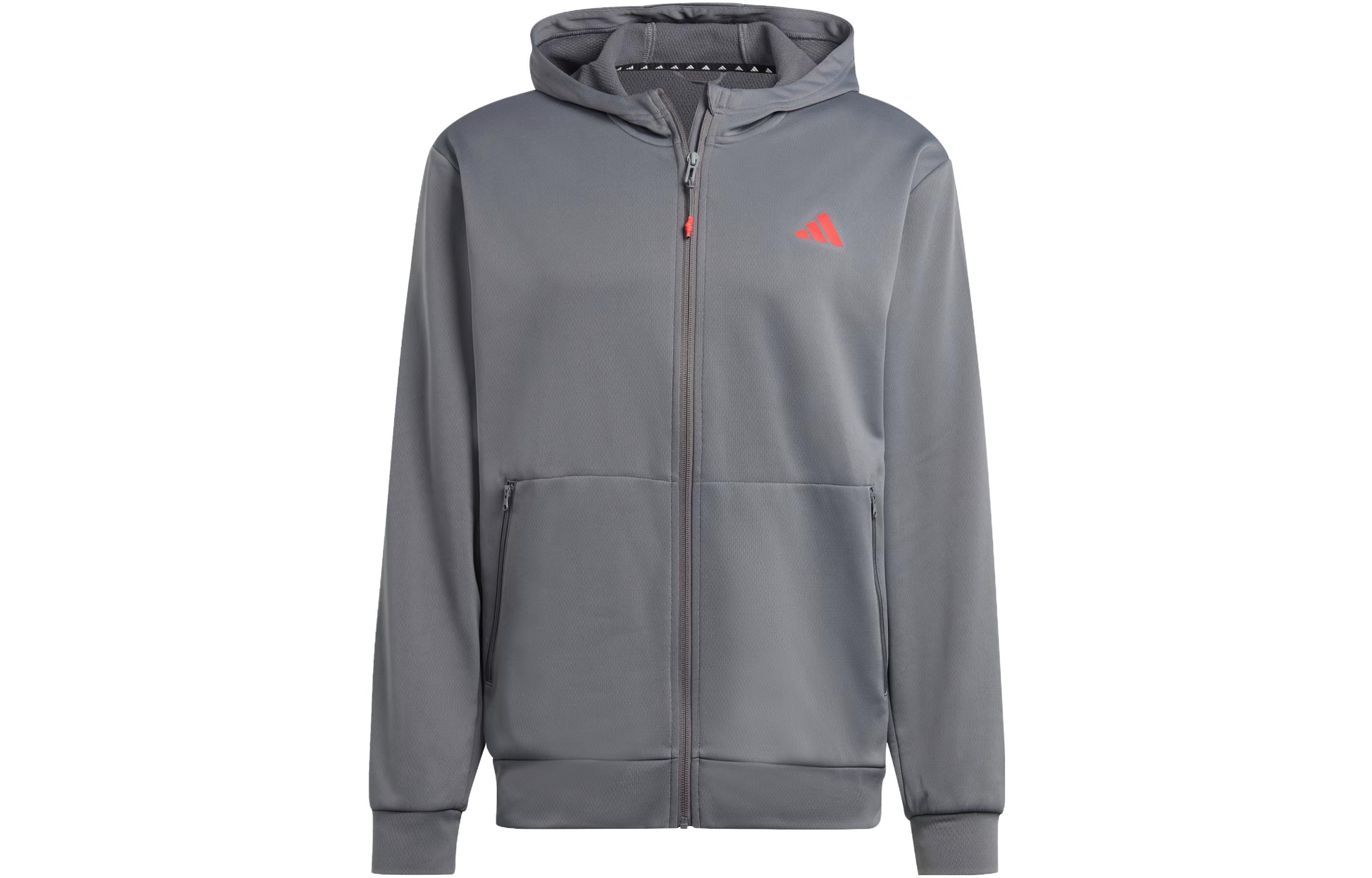adidas Essentials Seasonal Training Full-Zip Hoodie Gray IJ9619