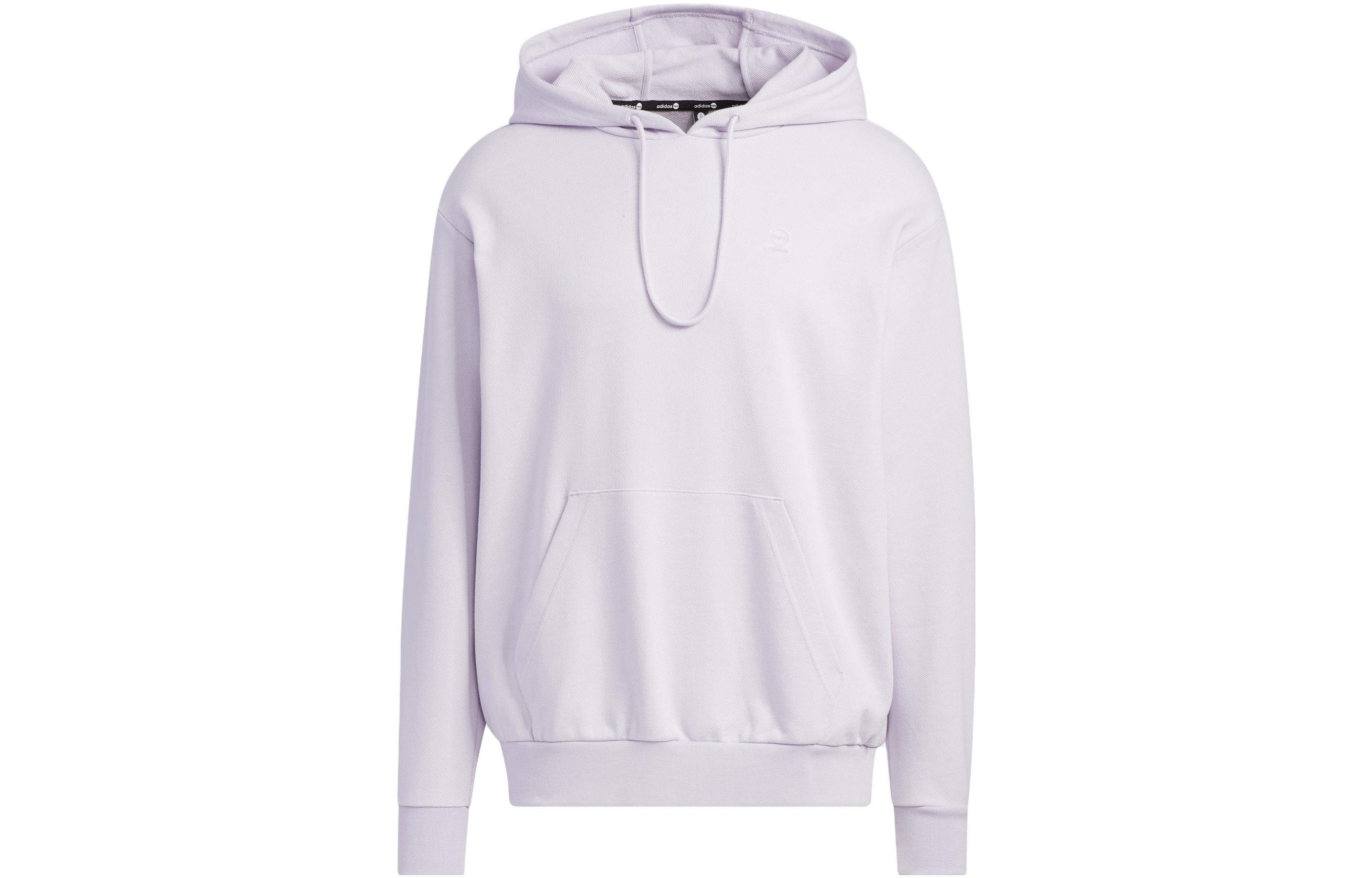 adidas Essentials Silver Unisex Hoodie Long-Sleeve Casual Wear IA4991