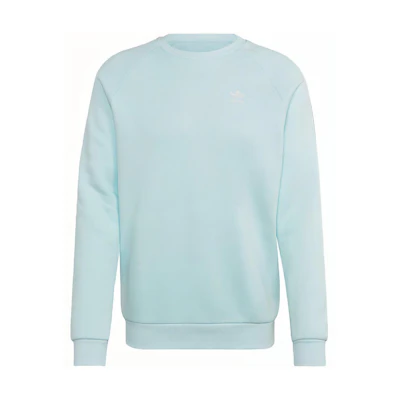 adidas Essentials Solid Logo Crewneck Sweatshirt Light Blue Long Sleeve HJ7990-JAPAN