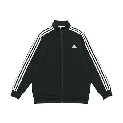 adidas Essentials Striped Track Jacket Black Pilot Style H46099