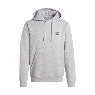 adidas Essentials Trefoil Hoodie Heather Gray Casual Pullover IY4920