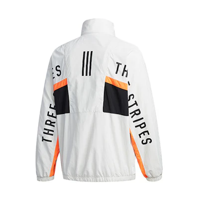 adidas Essentials Vintage Colorblock Logo Track Jacket Gray HN8480