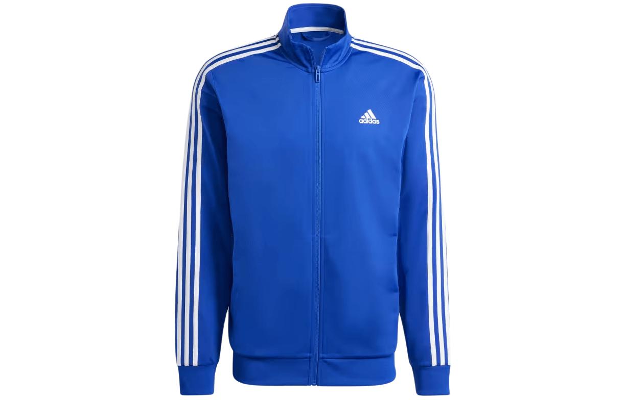adidas Essentials Warm-Up 3-Stripes Retro Track Jacket Blue IS9286