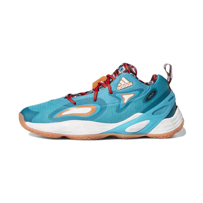 adidas Exhibit A Wear-Resistant Non-Slip Basketball Shoes Cyan 'Blue'