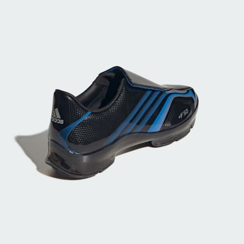 Purchase adidas F50 Adiframe 黑色/光芒藍/銀色金屬 足球鞋 KH6569