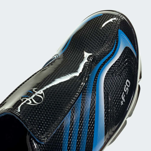 Cheap adidas F50 Adiframe 黑色/光芒藍/銀色金屬 足球鞋 KH6569
