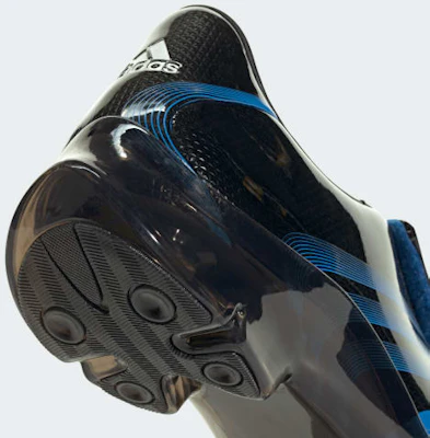 adidas F50 Adiframe 黑色/光芒藍/銀色金屬 足球鞋 KH6569 1