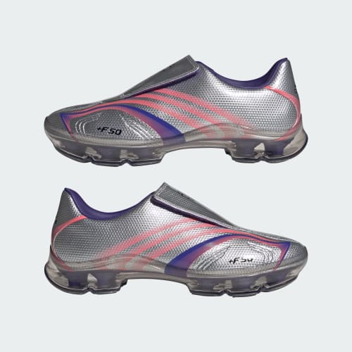 Sizing adidas F50 Adiframe 足球鞋 紫羅蘭/炫橙/銀色金屬配色 KH6570