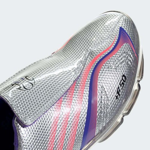 Cheap adidas F50 Adiframe 足球鞋 紫羅蘭/炫橙/銀色金屬配色 KH6570