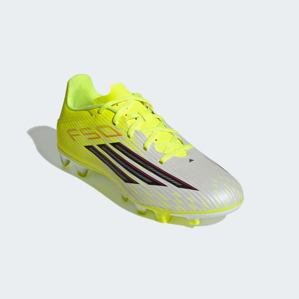 Purchase Botas de fútbol Adidas F50 CLUB FG/MG Terreno mixto Amarillo Solar/Negro/Rojo Lucido JR9053