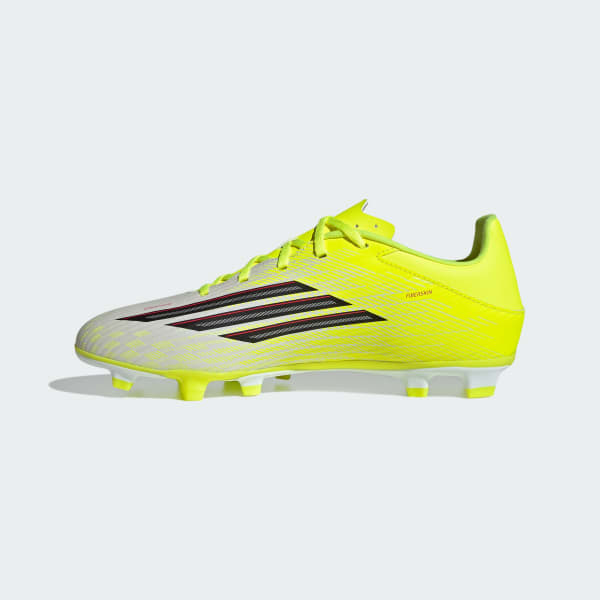 Sizing Botas de fútbol Adidas F50 CLUB FG/MG Terreno mixto Amarillo Solar/Negro/Rojo Lucido JR9053