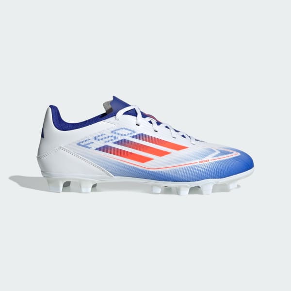 Order Adidas F50 CLUB FxG 多地足球鞋 雲白/日照紅/清晰藍 IE0611