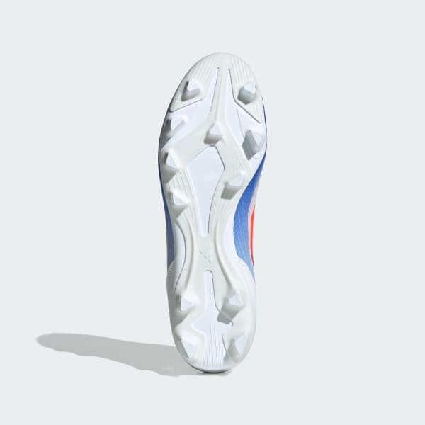 Shop Adidas F50 CLUB FxG 多地足球鞋 雲白/日照紅/清晰藍 IE0611