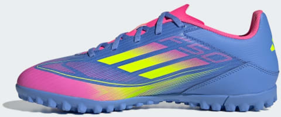 阿迪达斯 F50 Club TF 足球鞋 蓝色融合/明亮柠檬/明亮粉色 IE1223 Sizing 阿迪达斯 F50 Club TF 足球鞋 蓝色融合/明亮柠檬/明亮粉色 IE1223
