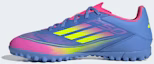 Sizing 阿迪达斯 F50 Club TF 足球鞋 蓝色融合/明亮柠檬/明亮粉色 IE1223